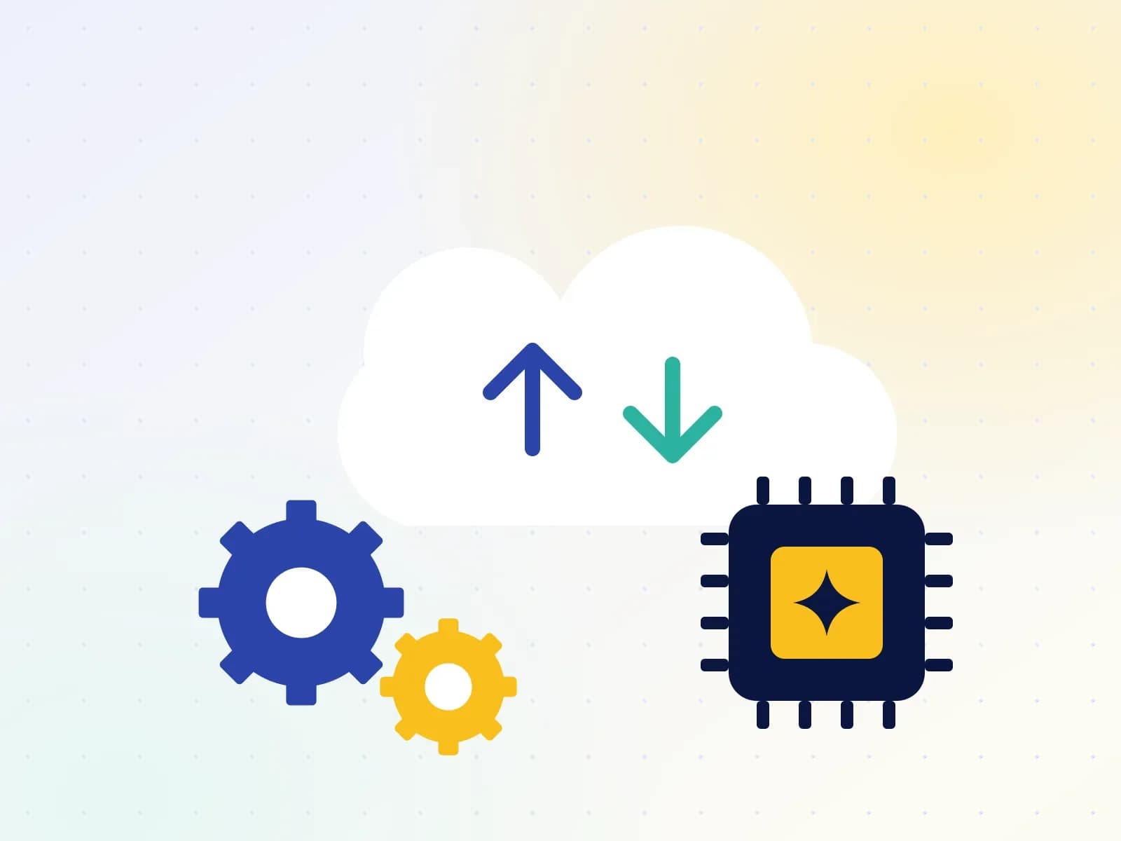 Nuage, engrenages et puce d’intelligence artificielle